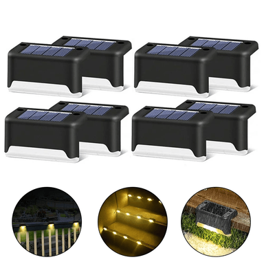 LUCES LED DECORATIVAS C/ BATERIA SOLAR PARA EXTERIORES PACK DE 8