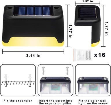 LUCES LED DECORATIVAS C/ BATERIA SOLAR PARA EXTERIORES PACK DE 8 - 3