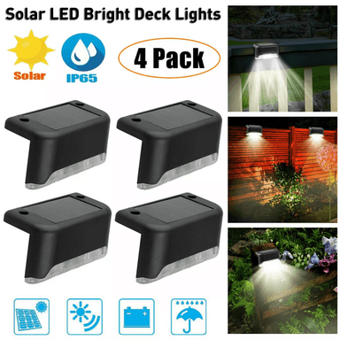 LUCES LED DECORATIVAS C/ BATERIA SOLAR PARA EXTERIORES PACK DE 4