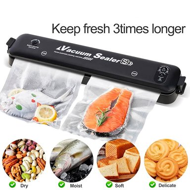 SELLADOR DE BOLSAS AL VACIO 28CM VACUUM SEALER + 10 BOLSAS