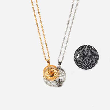 COLLAR PROYECTOR TE AMO EN 100 IDIOMAS REGALO PARA PAREJAS