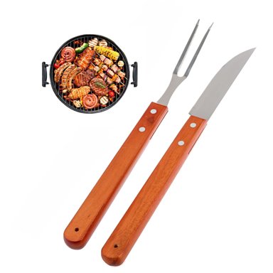 SET CUCHILLO Y TRINCHE PARRILLERO ASADO PARRILLA BBQ ALTA COCINA