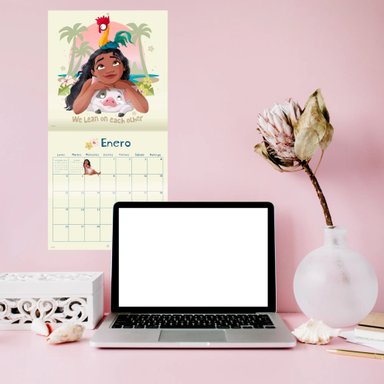 CALENDARIO DE PARED 2026 PRINCESAS – ILUSTRACIONES Y STICKERS DECORATIVOS - 2