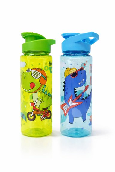 TOMATODO BOTELLA COLEGIO LONCHERA UTILES ESCOLARES NIÑOS 700 ML 23 CM 2 UNIDADES