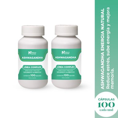 ASHWAGANDHA ENERGIA NATURAL 100 CAPSULAS DERMO SUMAK 2 UND - 2