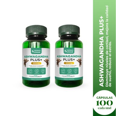ASHWAGANDHA PLUS+ 100 CAPSULAS DERMO SUMAK 2 UND - 2