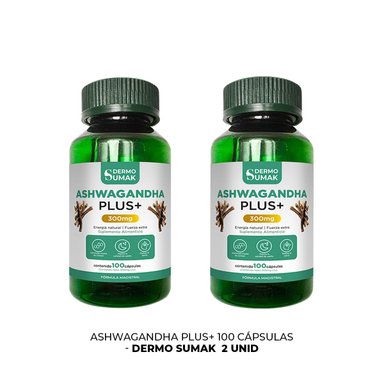 ASHWAGANDHA PLUS+ 100 CAPSULAS DERMO SUMAK 2 UND - 3