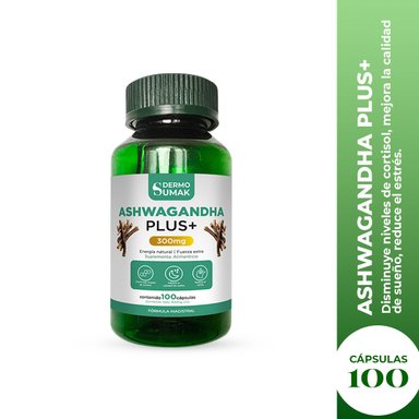 ASHWAGANDHA PLUS+ 100 CAPSULAS DERMO SUMAK - 2