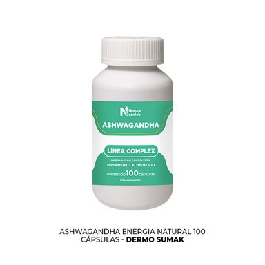 ASHWAGANDHA ENERGIA NATURAL 100 CAPSULAS DERMO SUMAK - 3