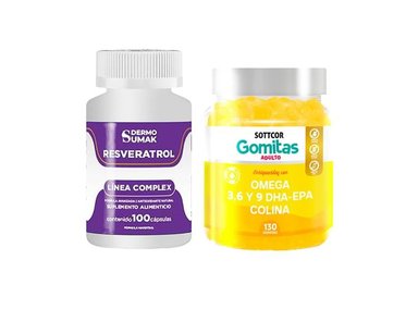 RESVERATROL COMPLEX - 100 CAP - DERMO SUMAK|GOMITAS DE OMEGA 3