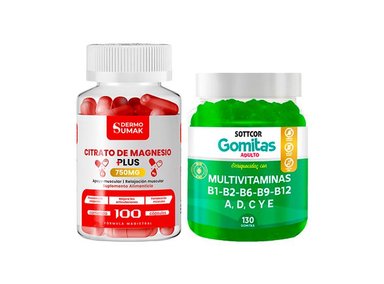 CITRATO DE MAGNESIO 750MG -100 CAP - DERMO SUMAK |GOMITAS MULTIVITAMINAS ADULTO