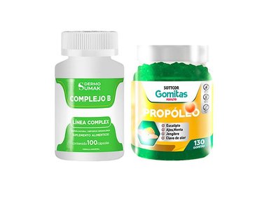 COMPLEJO B COMPLEX 100 CAP - DERMO SUMAK|GOMITAS DE PROPOLIO