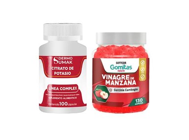 CITRATO COMPLEX 100 CAP - DERMO SUMAK|GOMITAS DE VINAGRE DE MANZANA