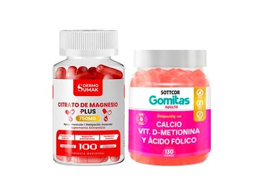 CITRATO DE MAGNESIO 750MG -100 CAP - DERMO SUMAK |GOMITAS DE CALCIO