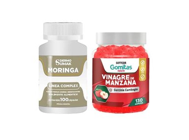 MORINGA COMPLEX 100 CAP - DERMO SUMAK|GOMITAS DE VINAGRE DE MANZANA
