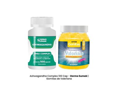 ASHWAGANDHA COMPLEX 100 CAP - DERMO SUMAK|GOMITAS DE VALERIANA - 2