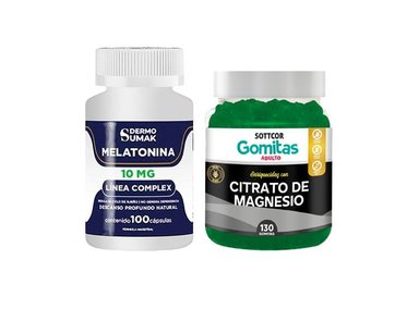 MELATONINA COMPLEX 10MG - 100 CAP - DERMO SUMAK|GOMITAS DE MAGNESIO SOTTCOR