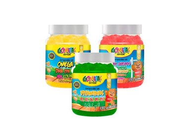 COMBO GOMITAS ZINC QUELATO + OMEGA + MULTIVITAMINAS SOTTCOR NIÑOS