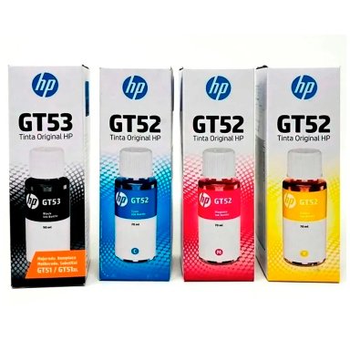 PACK DE TINTAS HP GT52 Y GT53