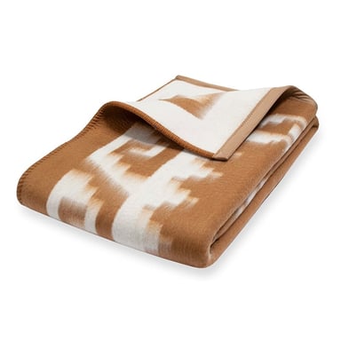 FRAZADA TUMI BEIGE CON BLANCO 1.5 PLAZAS - 2