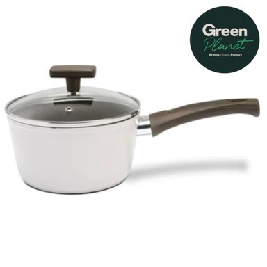 OLLA CON TAPA 18CM 1.6L BRINOX ORGANIKA GREENPLANET