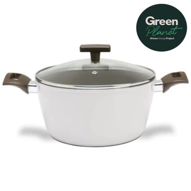 CACEROLA CON TAPA 20CM 2.2L BRINOX ORGANIKA GREENPLANET