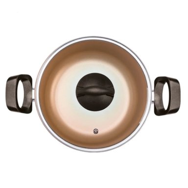 CACEROLA CON TAPA 22CM 3.7L BRINOX NATURALL VERDE GREENPLANET - 2