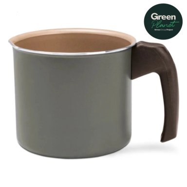 HERVIDOR LECHERO 14CM 1.8L BRINOX NATURALL VERDE GREENPLANET - 1