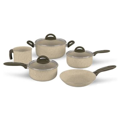 JUEGO DE OLLAS 8 PIEZAS CERAMICA BRINOX SUPREMA