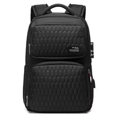 MOCHILA 3304 NEGRO ANTIRROBO BIAOWANG ESTUDIOS VIAJES PORTALAPTOP 15.6 CANDADO CONFIGURABLE