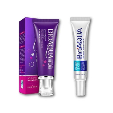 CREMA BLANQUEADORA DESPIGMENTANTE + CREMA ANTI ACNÉ - 1