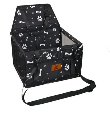 ASIENTO PORTATIL DE VIAJE PARA MASCOTAS NEGRO