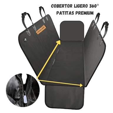 COBERTOR PROTECTOR FUNDA TRASERA Y MALETERA MASCOTA AUTO LIGERO 360