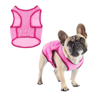 CHALECO FRÍO REFRIGERANTE PARA MASCOTAS ROSA
