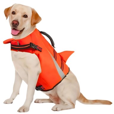 CHALECO SALVAVIDAS AJUSTABLE PARA MASCOTAS NARANJA