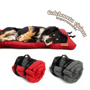 COLCHONETA VIAJERA IMPERMEABLE PATITAS SHOP PARA MASCOTAS