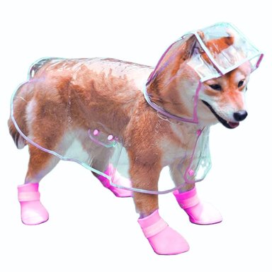 CAPA IMPERMEABLE DE LLUVIA PARA MASCOTAS TALLA 7 - 2