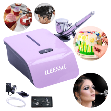 AEROGRAFO PROFESIONAL MULTIUSO ROSADO ALTA POTENCIA