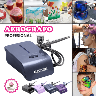 AEROGRAFO PROFESIONAL MULTIUSO GRIS ALTA POTENCIA