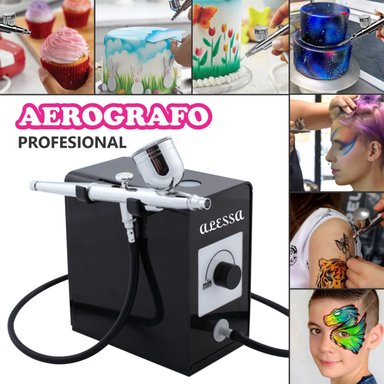 KIT AEROGRAFO PROFESIONAL MULTIUSO PREMIUM