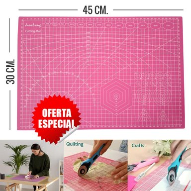 CUTTING MAP A3 PLANCHA DE CORTE 30X45 CM AUTOCURATIVA ROSADO