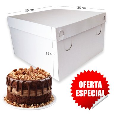 100 CAJAS DE TORTA PASTEL DE 35 CM. PARA REPOSTERIA