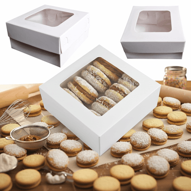 500 CAJAS PARA ALFAJORES EN REPOSTERIA 10 x 10 x 5 CM.