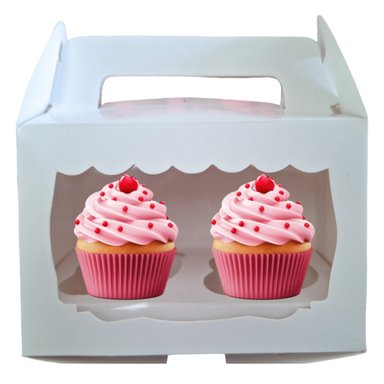 100 CAJAS LONCHERA PARA 2 CUPCAKES EN REPOSTERIA