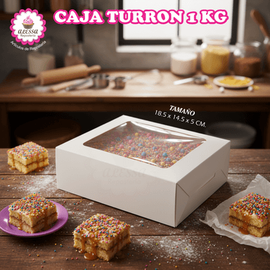 100 CAJAS DE TURRON DE 1 KILO PARA REPOSTERIA