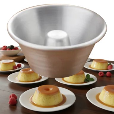 MOLDE DE CUPCAKE DE ALUMINIO CON CONO PARA REPOSTERIA - 1 DOCENA