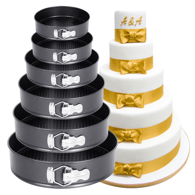 6 MOLDES REDONDOS ANTIADHERENTES PARA TORTA REPOSTERIA