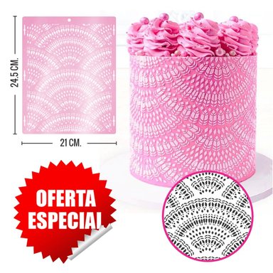 PLANTILLA STENCIL MODELO FLORENCE PARA REPOSTERIA