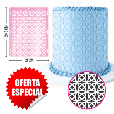 PLANTILLA STENCIL MODELO KRISTAL PARA REPOSTERIA