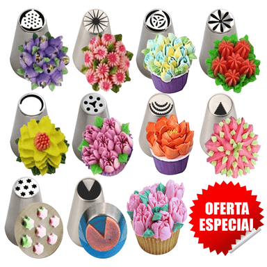 10 BOQUILLAS RUSAS PROFESIONALES PARA REPOSTERIA